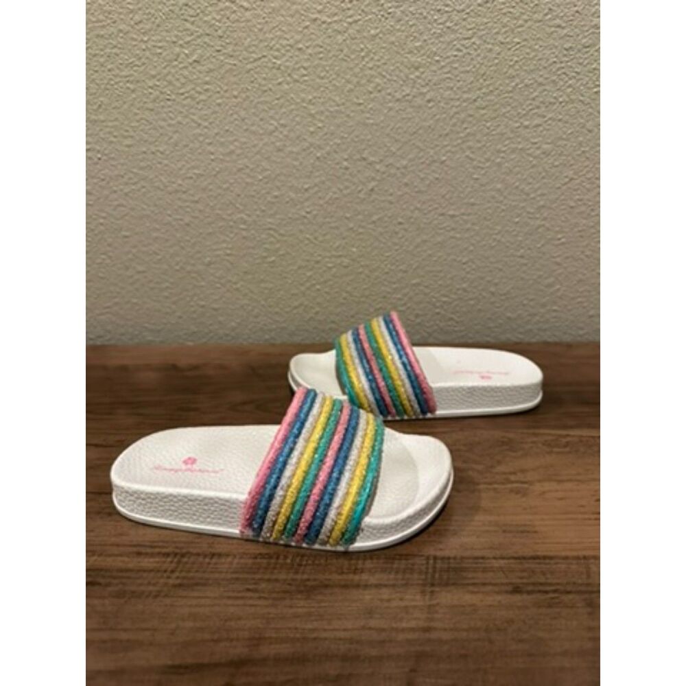 Tommy Bahama Pale Rainbow Glitter Girl Sandals Size 11
